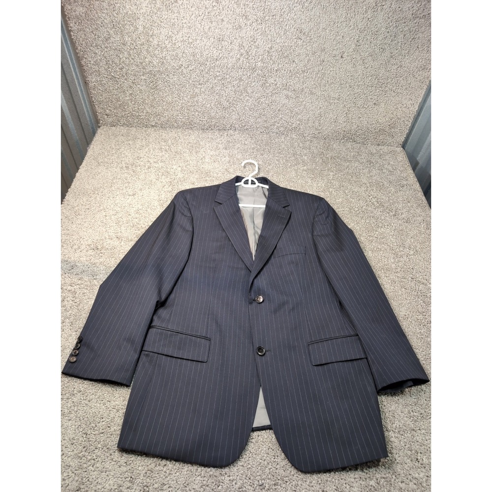 BOSS Hugo Boss Bertolucci Cinema Pinstripe Wool Blend Blazer Mens US 42 S
